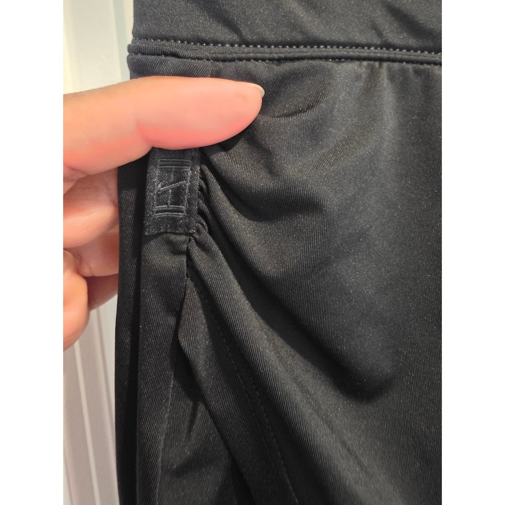 Women's sz M Nike Fit Dry Black Athletic Tennis Skort Wrap Front Summer - Picture 8 of 11